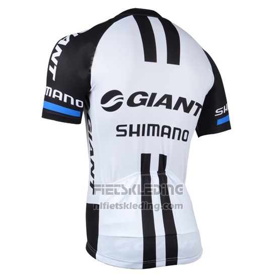 2014 Fietskleding Giant Shimano Zwart en Wit Korte Mouwen en Koersbroek